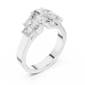 1.75CT 10K Yellow Gold Oval Cut Moissanite Anniversary Ring