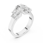 1.75CT 10K Yellow Gold Oval Cut Moissanite Anniversary Ring