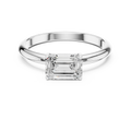 1.00 CT Emerald 14K Gold VVS1 Lab Diamond Solitaire Ring