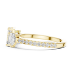 Trilliant Emerald Diamond Engagement Wedding Ring