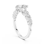 IGI Certified 1 Carat Pear Cut Lab Grown Diamond Wedding Ring