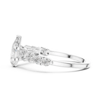 IGI Certified 1 Carat Pear Cut Lab Grown Diamond Wedding Ring