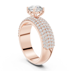 1.94 CTW Round F Color Lab Grown 10K Gold Wedding Ring - IGI Certified