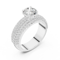 1.94 CTW Round F Color Lab Grown 10K Gold Wedding Ring - IGI Certified