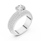 1.94 CTW Round F Color Lab Grown 10K Gold Wedding Ring - IGI Certified