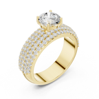1.94 CTW Round F Color Lab Grown 10K Gold Wedding Ring - IGI Certified