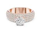 1.94 CTW Round F Color Lab Grown 10K Gold Wedding Ring - IGI Certified