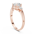 VVS 14K Solid Gold Lab Grown Diamond Engagement Ring - IGI Certified