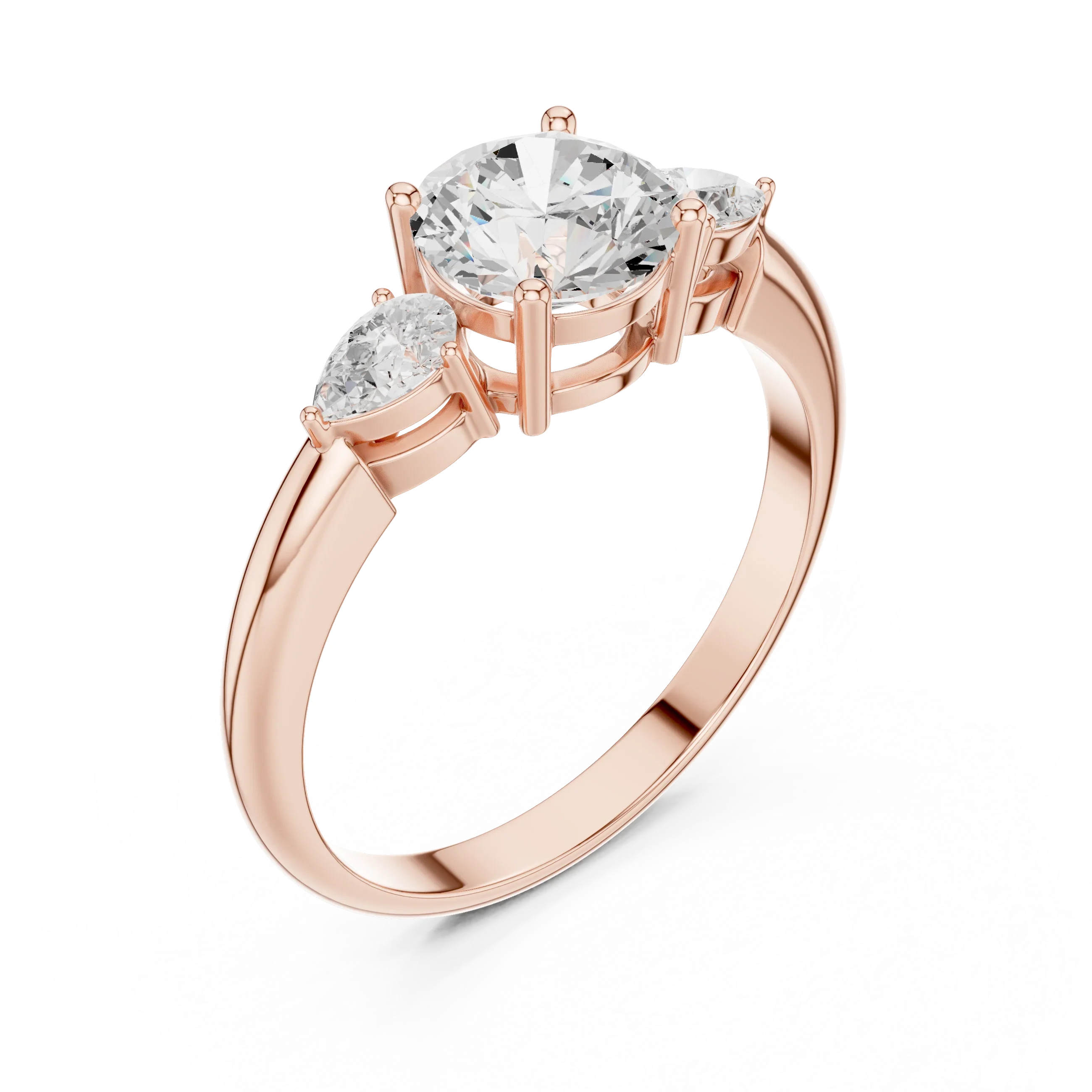 VVS 14K Solid Gold Lab Grown Diamond Engagement Ring - IGI Certified