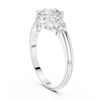 VVS 14K Solid Gold Lab Grown Diamond Engagement Ring - IGI Certified