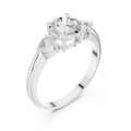 VVS 14K Solid Gold Lab Grown Diamond Engagement Ring - IGI Certified