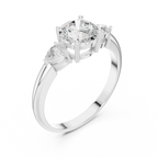 VVS 14K Solid Gold Lab Grown Diamond Engagement Ring - IGI Certified
