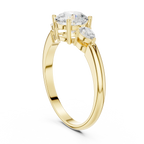 VVS 14K Solid Gold Lab Grown Diamond Engagement Ring - IGI Certified
