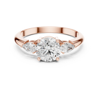 VVS 14K Solid Gold Lab Grown Diamond Engagement Ring - IGI Certified