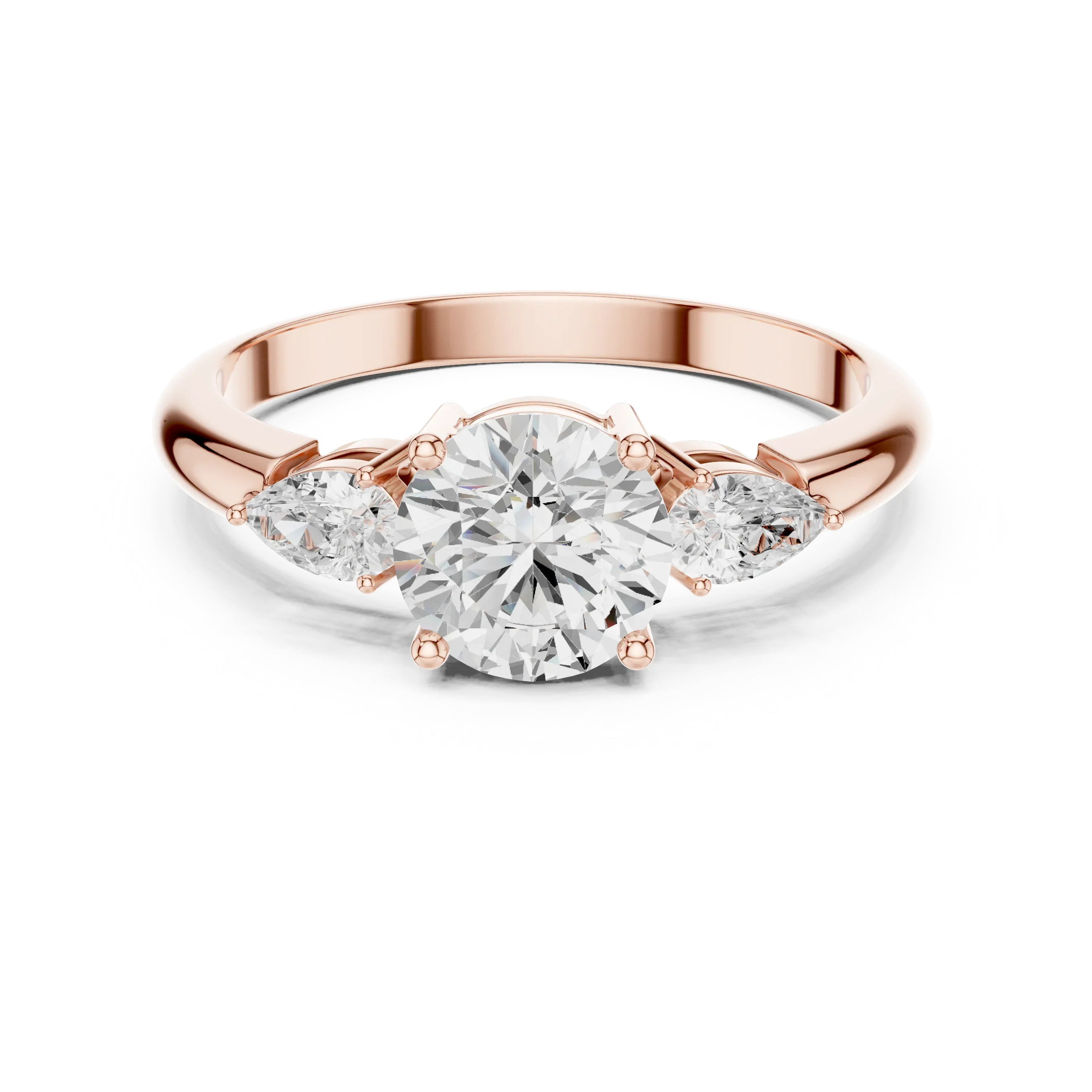 VVS 14K Solid Gold Lab Grown Diamond Engagement Ring - IGI Certified