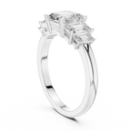 1.76 CTW Baguette & Asscher Diamond 10K Yellow Gold Luxury Ring