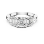 1.76 CTW Baguette & Asscher Diamond 10K Yellow Gold Luxury Ring