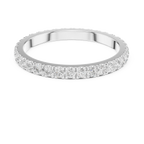 Unique 10K White Gold 0.63 CTW Round Moissanite Eternity Band