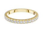 Unique 10K White Gold 0.63 CTW Round Moissanite Eternity Band
