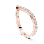 0.27 Carat Lab Grown Diamond Wedding Band, 14K Gold Anniversary Ring