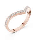 0.27 Carat Lab Grown Diamond Wedding Band, 14K Gold Anniversary Ring
