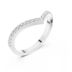 0.27 Carat Lab Grown Diamond Wedding Band, 14K Gold Anniversary Ring