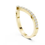 0.27 Carat Lab Grown Diamond Wedding Band, 14K Gold Anniversary Ring