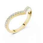 0.27 Carat Lab Grown Diamond Wedding Band, 14K Gold Anniversary Ring