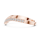 0.27 Carat Lab Grown Diamond Wedding Band, 14K Gold Anniversary Ring