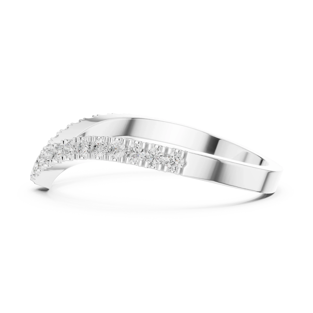 0.27 Carat Lab Grown Diamond Wedding Band, 14K Gold Anniversary Ring
