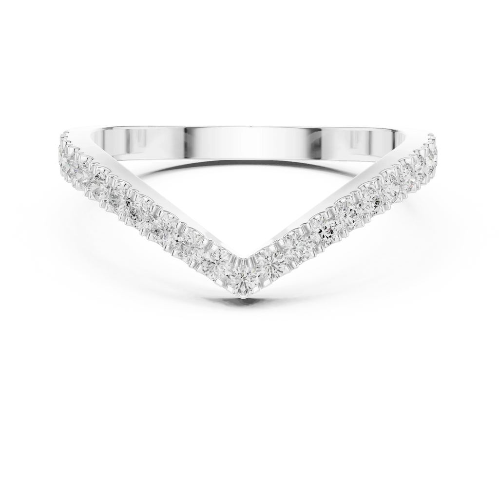 0.27 Carat Lab Grown Diamond Wedding Band, 14K Gold Anniversary Ring