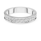 0.98 CTW 14K White Gold Round VVS1 Moissanite Eternity Band