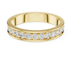 0.98 CTW 14K White Gold Round VVS1 Moissanite Eternity Band