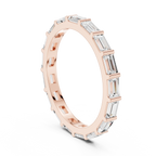 0.34 CTW 14K Gold Emerald D Color Moissanite Eternity Band
