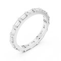 0.34 CTW 14K Gold Emerald D Color Moissanite Eternity Band