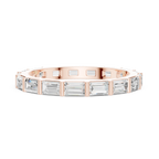 0.34 CTW 14K Gold Emerald D Color Moissanite Eternity Band