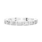 0.34 CTW 14K Gold Emerald D Color Moissanite Eternity Band