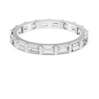 0.34 CTW 14K Gold Emerald D Color Moissanite Eternity Band