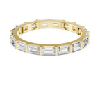 0.34 CTW 14K Gold Emerald D Color Moissanite Eternity Band