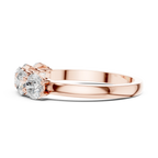 Five Stone Round 1.50 CTW 18K Gold VVS1 Lab Grown Anniversary Diamond Ring