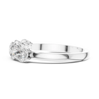 Five Stone Round 1.50 CTW 18K Gold VVS1 Lab Grown Anniversary Diamond Ring