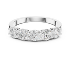 Five Stone Round 1.50 CTW 18K Gold VVS1 Lab Grown Anniversary Diamond Ring