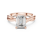 2.00 CT VVS1 D Color Emerald Cut Solitaire Diamond Engagement Ring