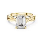 2.00 CT VVS1 D Color Emerald Cut Solitaire Diamond Engagement Ring