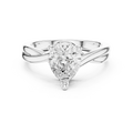 2.00 CT VVS1 D Color Pear Cut Solitaire Diamond Engagement Ring