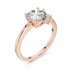 1.75 CT Round Cut Lab Grown Halo Infinity Engagement Ring