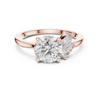 1.75 CT Round Cut Lab Grown Halo Infinity Engagement Ring