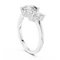 1.75 CT Round Cut Lab Grown Halo Infinity Engagement Ring