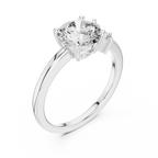 1.75 CT Round Cut Lab Grown Halo Infinity Engagement Ring
