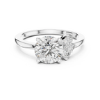 1.75 CT Round Cut Lab Grown Halo Infinity Engagement Ring